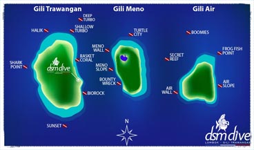 GILI DIVE SITES